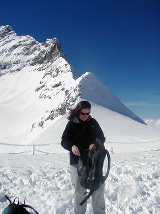 Katie in the mountains